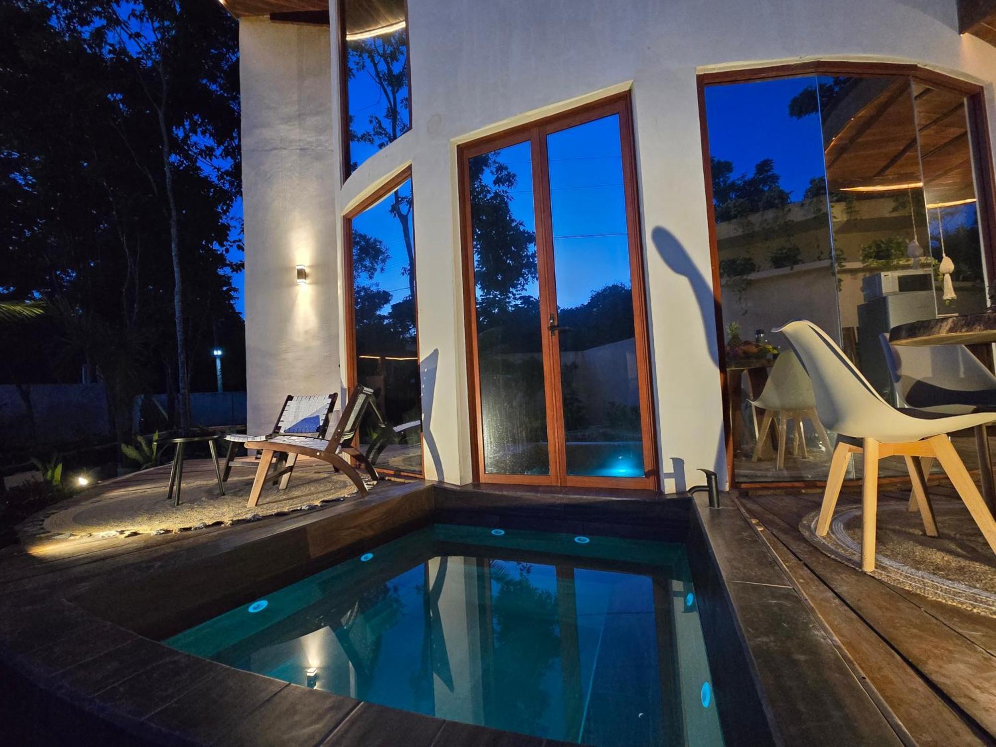 Villa Con Jacuzzi En Bacalar Buenavista  Bagian luar foto