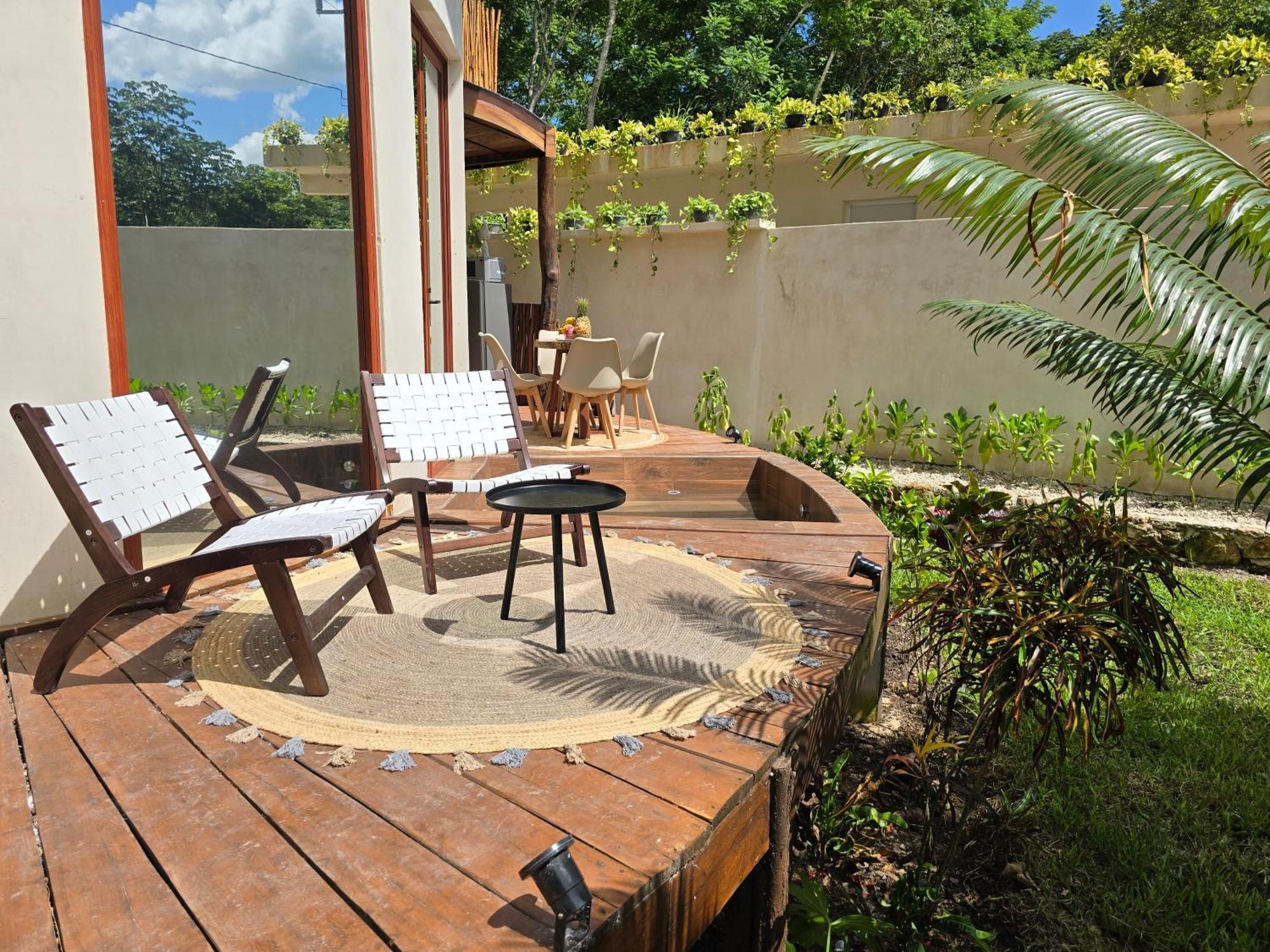 Villa Con Jacuzzi En Bacalar Buenavista  Bagian luar foto